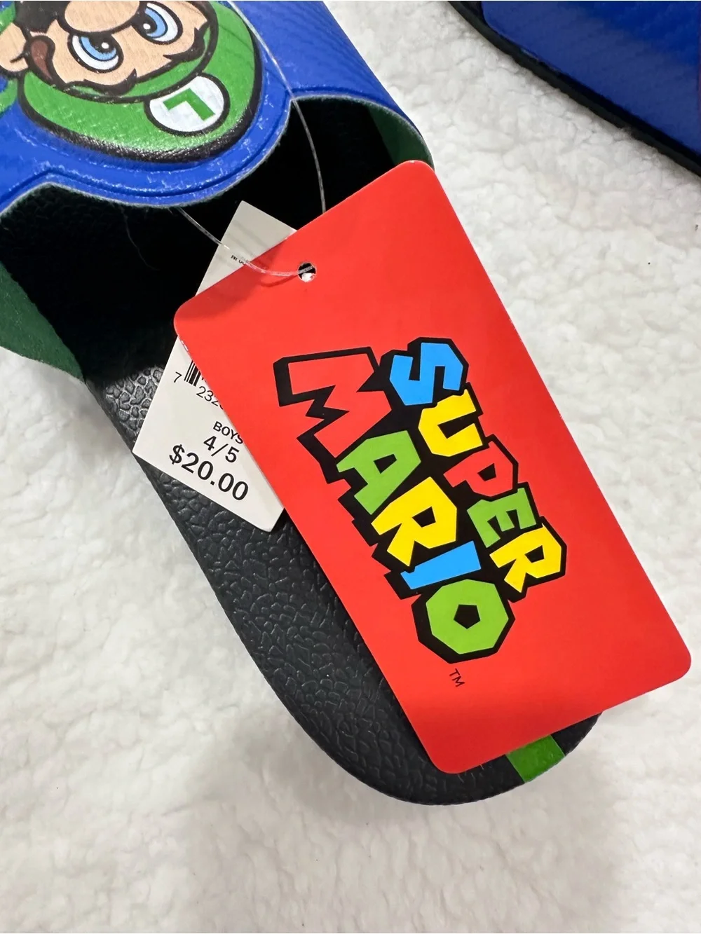 Kids Super Mario Slide Sandals